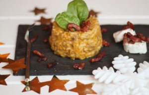 pompoen risotto met spekjes en geitenkaas recept gymjunkies kerstmenu 2018 lindsey teerink