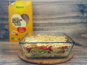 gezonde lasagne, pulled chicken, lasagne recept, gymjunkies